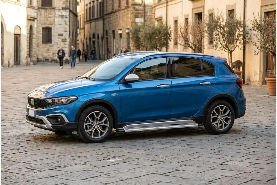 Fiat Tipo Cross 2021- Progi Boczne Maya V2 (2 szt., Aluminium) Image