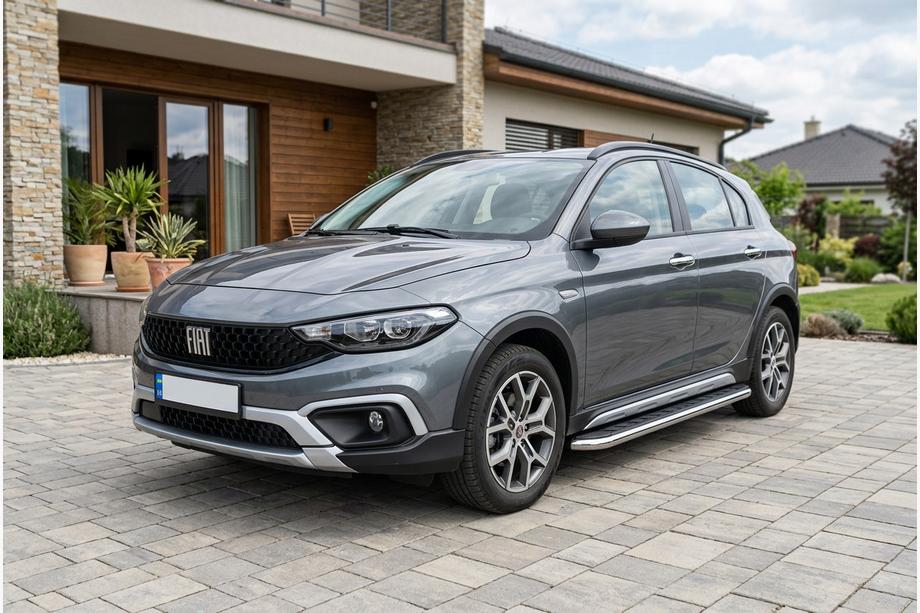 Fiat Tipo Cross 2021- Progi Boczné Maydos V1 (2 szt., Aluminium) Image
