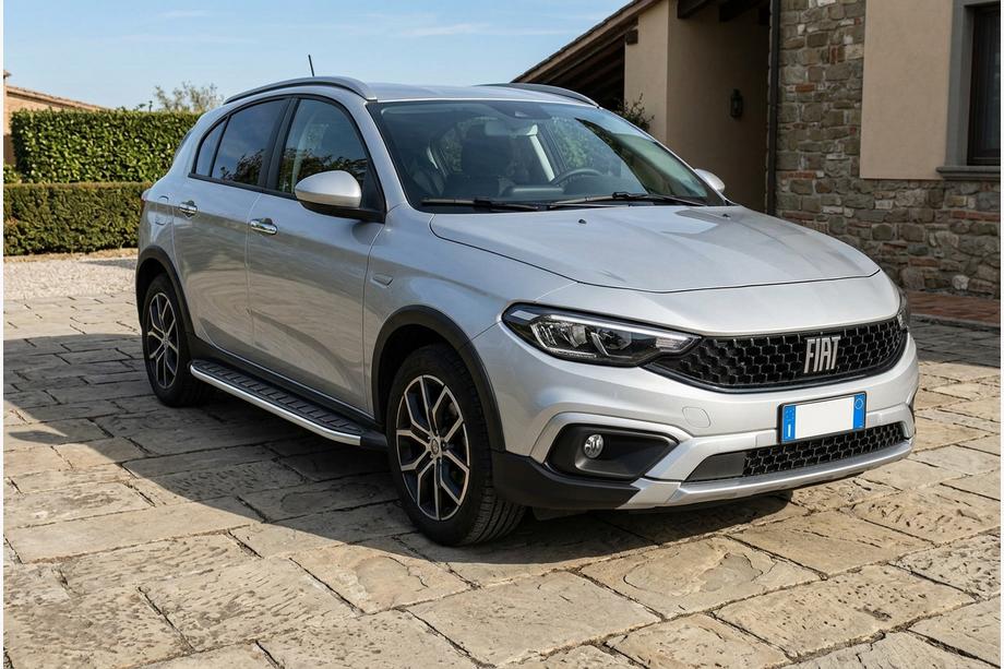 Fiat Tipo Cross 2021- Progi Boczné Fullmond (2 szt., Aluminium) Image