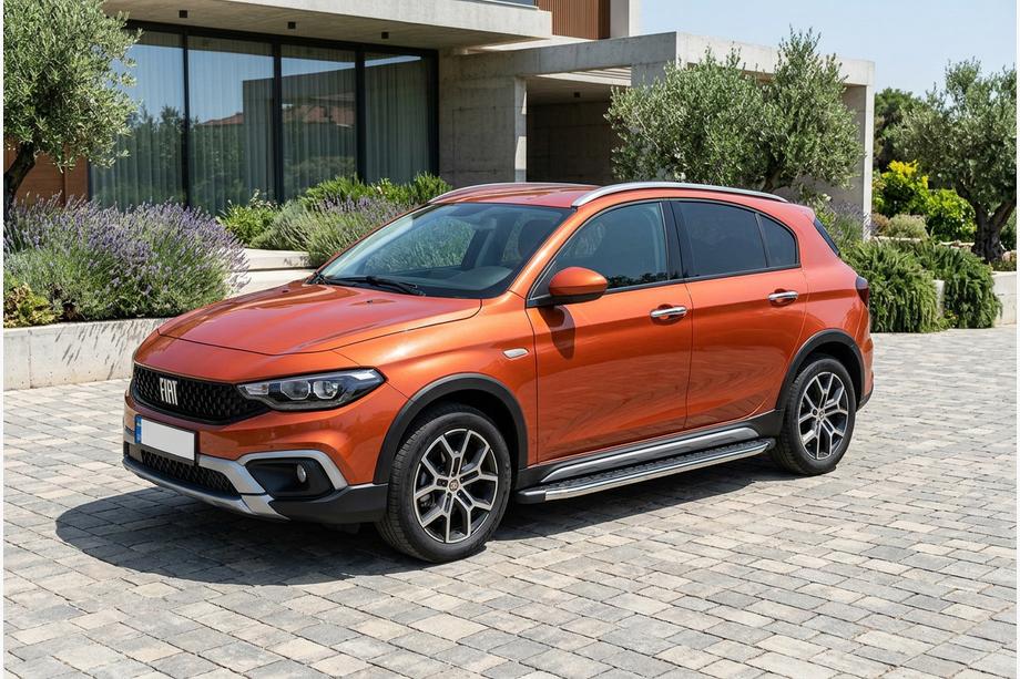 Fiat Tipo Cross 2021- Progi Boczné BlackLine (2 szt., Aluminium) Image