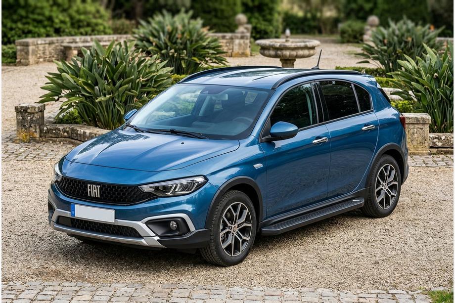 Fiat Tipo Cross 2021- Progi Boczné Allmond Black (2 szt., Aluminium) Image