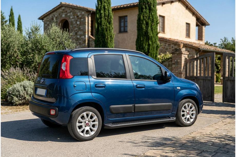 Fiat Panda 2011-2023 Progi Boczné Allmond Black (2 szt., Aluminium) Image