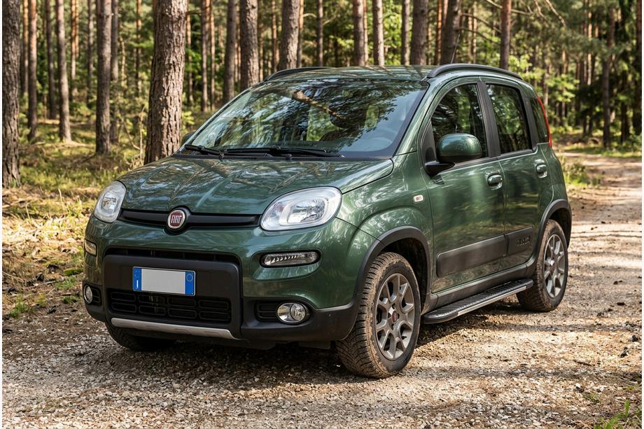 Fiat Panda 2011-2023 Progi Boczné Bosphore Grey (2 szt., Aluminium) Image