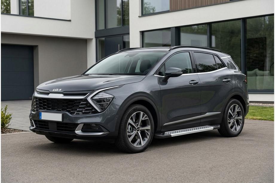 Kia Sportage 2021- Progi Boczné Vision New Grey (2 szt., Aluminium) Image