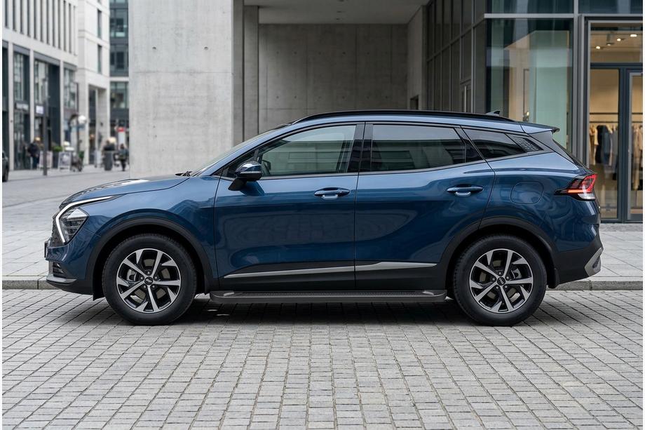 Kia Sportage 2021- Progi Boczné Allmond Black (2 szt., Aluminium) Image