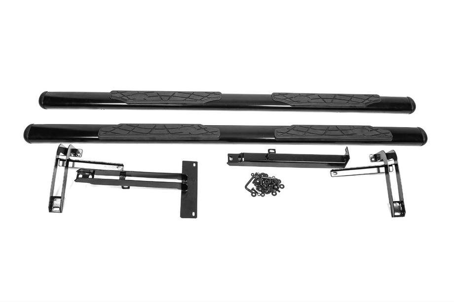 Hyundai Tucson JM 2004- Rury Boczne Libao Black (2 szt, Aluminium) Image