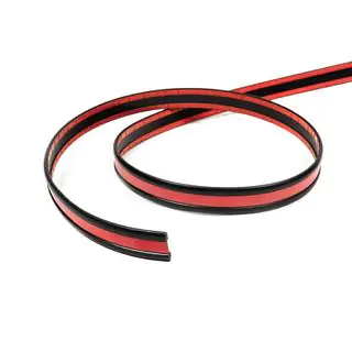 Czarna listwa z czerwoną wstawką na metry sal16b (1 metr, 27 mm) zdjęcia 1