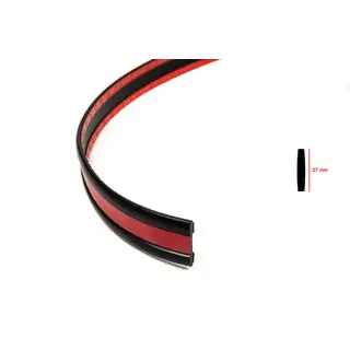 Czarna listwa z czerwoną wstawką na metry sal16b (1 metr, 27 mm) zdjęcia 2