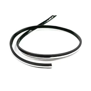 Czarna listwa z chromowaną wstawką na metry sal32 (1 metr, 13.5 mm) zdjęcia 1