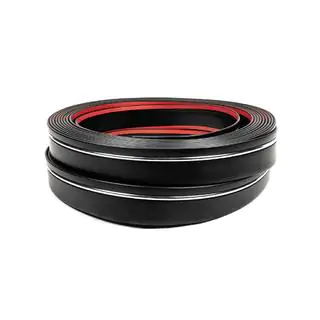 Czarna listwa drzwiowa z chromowaną wstawką na metry sal65 (1 metr, 59 mm) zdjęcia 3