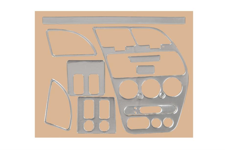 Peugeot 306 1993-2001 Nakładki na deskę rozdzielczą 1997-2001 (Aluminium) Image