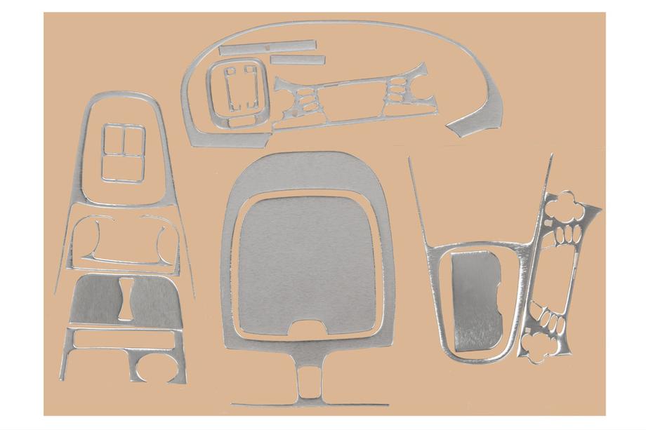 Nissan Almera N16 2000-2006 Nakładki na deskę rozdzielczą 00-03 (Aluminium) Image