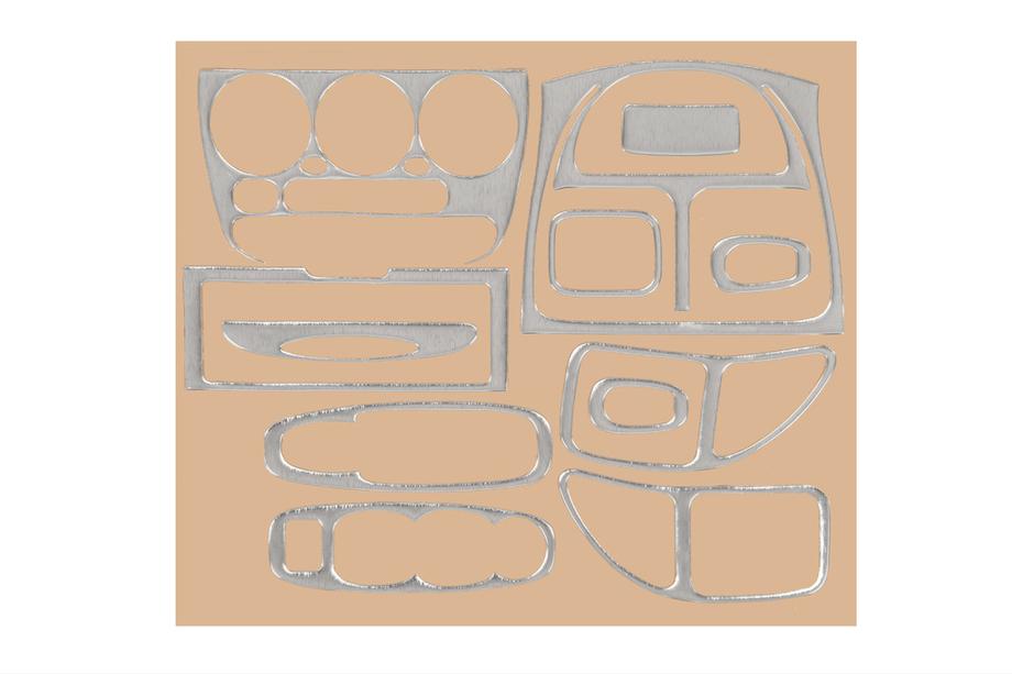 Hyundai Accent 2000-2006 Nakładki na deskę rozdzielczą (aluminium) Zdjęcia 1