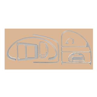 Nakładki na deskę rozdzielczą (aluminium) Citroen Saxo 1996-2023