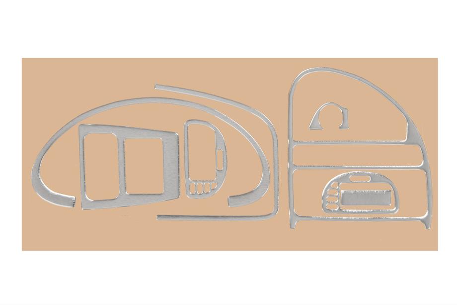 Citroen Saxo 1996-2023 Nakładki na deskę rozdzielczą (aluminium) Image