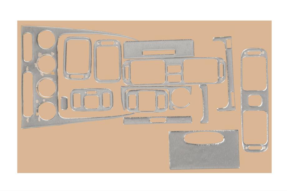 Toyota Corolla 1998-2002 Nakładki na deskę rozdzielczą 2000-2002 (Aluminium) Image