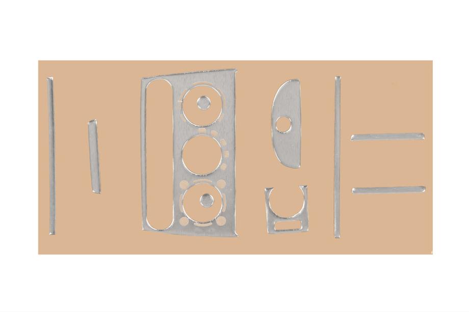Opel Corsa B 1993-2004 Nakładki na deskę rozdzielczą (aluminium) Image