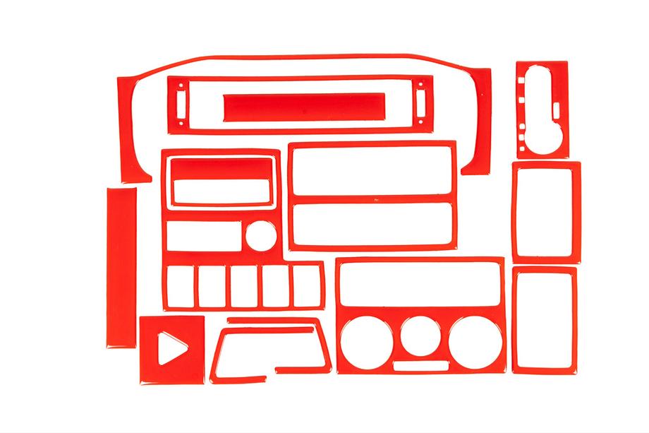 Volkswagen T4 Transporter 1990-2003 Nakładki na deskę rozdzielczą 1999-2003 (czerwony kolor) Image