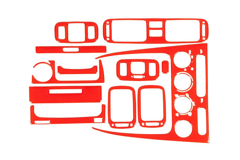 Toyota Corolla 1998-2002 Nakładki na deskę rozdzielczą 1998-2000 (czerwony kolor) Image