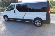Renault Trafic 2001–2015 Oryginalna listwa drzwiowa używana (L3) zdjęcia 1
