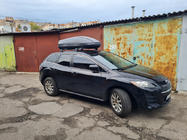 Mazda CX-7 2006-2012 Bagażnik dachowy na punkty montażowe zamykany na klucz Wingbar V3 (2 szt.) Szary zdjęcia 2