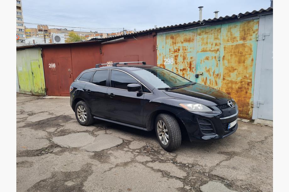 Mazda CX-7 2006-2012 Bagażnik dachowy na punkty montażowe zamykany na klucz Wingbar V3 (2 szt.) Szary Image