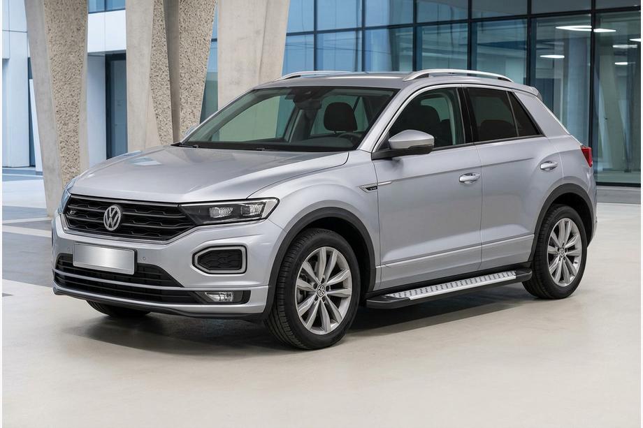Volkswagen T-Roc 2017-2025 Progi boczne Allmond Grey (2 szt., aluminium) Image