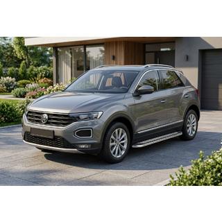 Progi Boczne Maydos V2 (2 szt., Aluminium i Stal Nierdzewna) Volkswagen T-Roc 2017-2025 zdjęcia 1