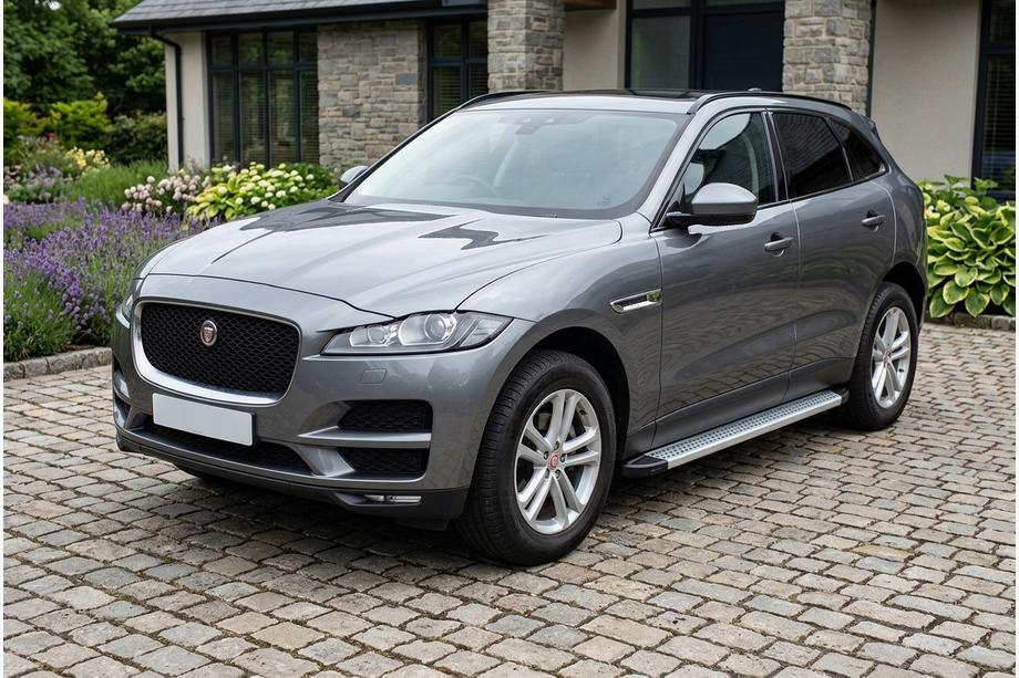 Jaguar F-PACE 2016- Progi Boczne Maya V2 (2 szt., Aluminium) Image