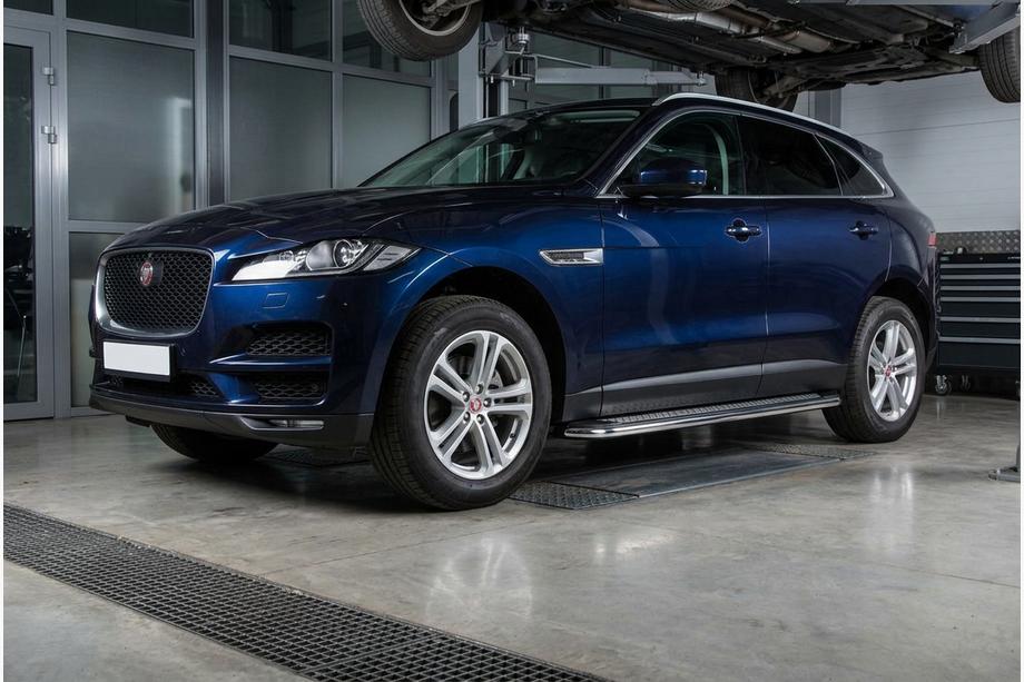 Jaguar F-PACE 2016- Progi Boczné Maydos V2 (2 szt., Aluminium) Image