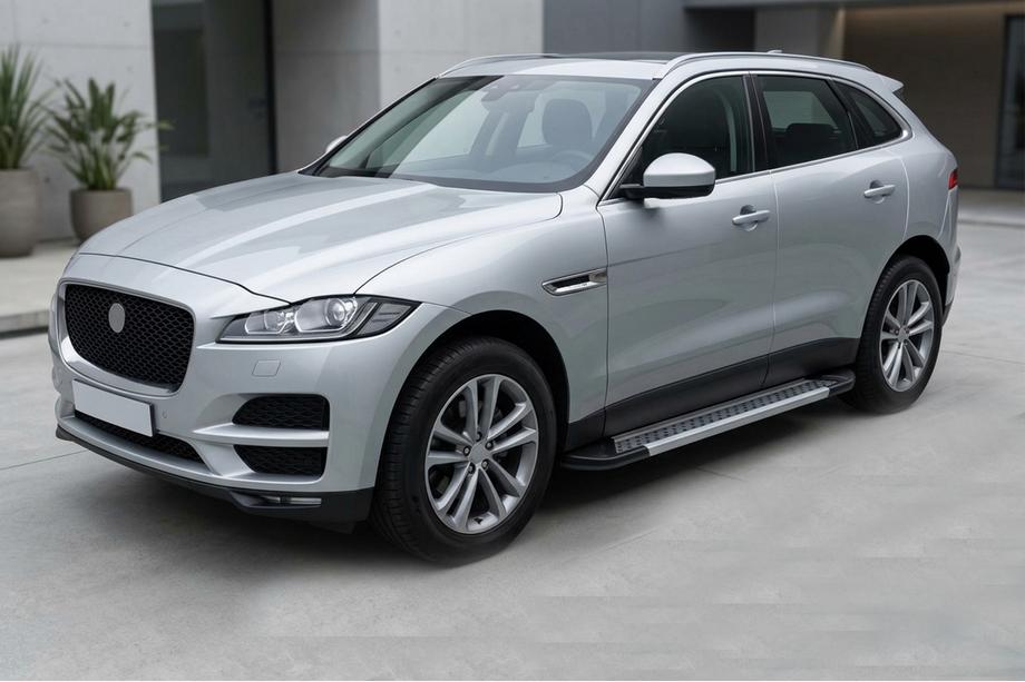 Jaguar F-PACE 2016- Progi Boczné Vision New Grey (2 szt., Aluminium) Image