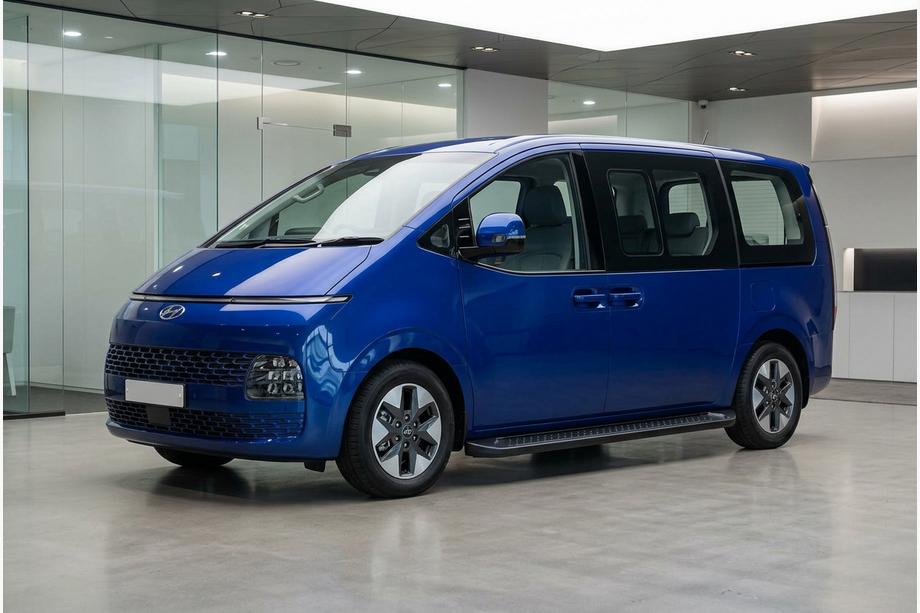 Hyundai Staria 2021- Progi Boczné Allmond Black (2 szt., Aluminium) Image