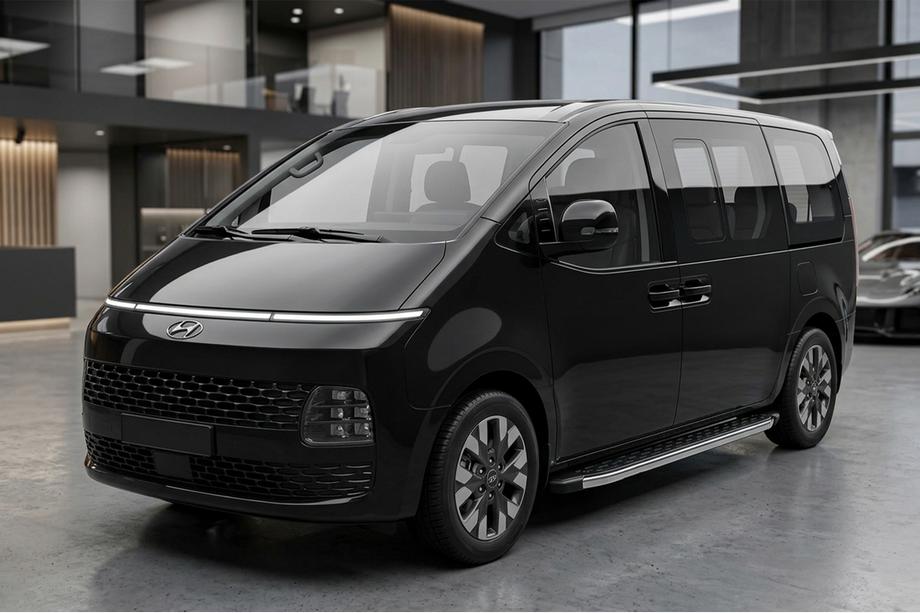 Hyundai Staria 2021- Progi Boczné BlackLine (2 szt., Aluminium) Image