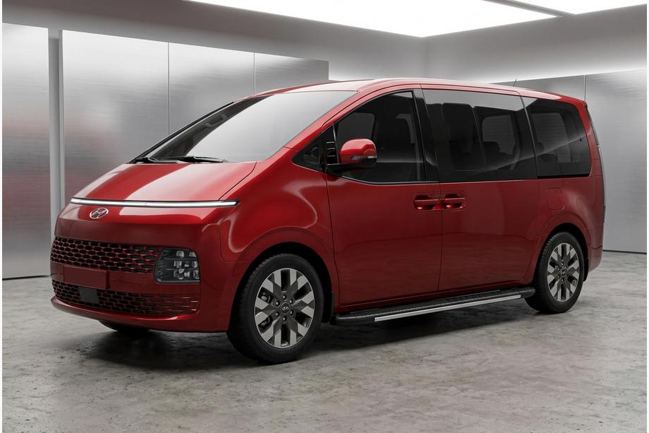 Hyundai Staria 2021- Progi boczne Bosphorus Grey (2 szt., aluminium) Image