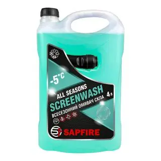 Całoroczny płyn do spryskiwaczy -5°C 4 l SAPFIRE Lime (401172)