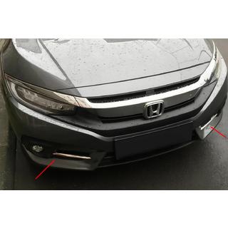 Nakładki na światła przeciwmgielne Carmos (2 szt., stal nierdzewna) Honda Civic Sedan X 2016-2021 zdjęcia 1