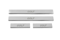 Volkswagen Golf 6 2008-2014 Nakładki progowe stal nierdzewna Carmos V2 (4 szt.) zdjęcia 1