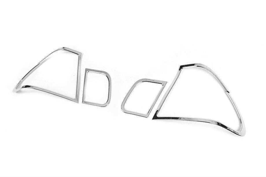 BMW 3 Series E46 1998-2006 Chromowane nakładki na tylne lampy (2 szt.) Image