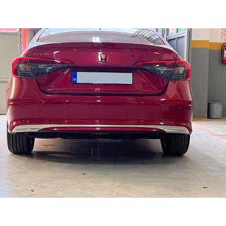Nakładka na tylny zderzak Stal Nierdzewna (Sedan) Honda Civic Sedan 2021- zdjęcia 1