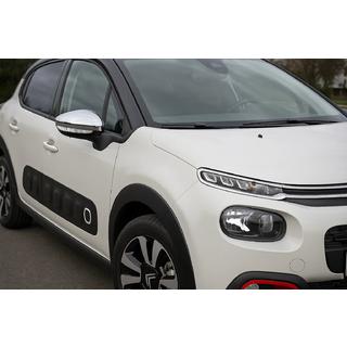 Nakładki na Lusterka (2 szt, Stal Nierdzewna) Citroen C-3 2016-2023 zdjęcia 1