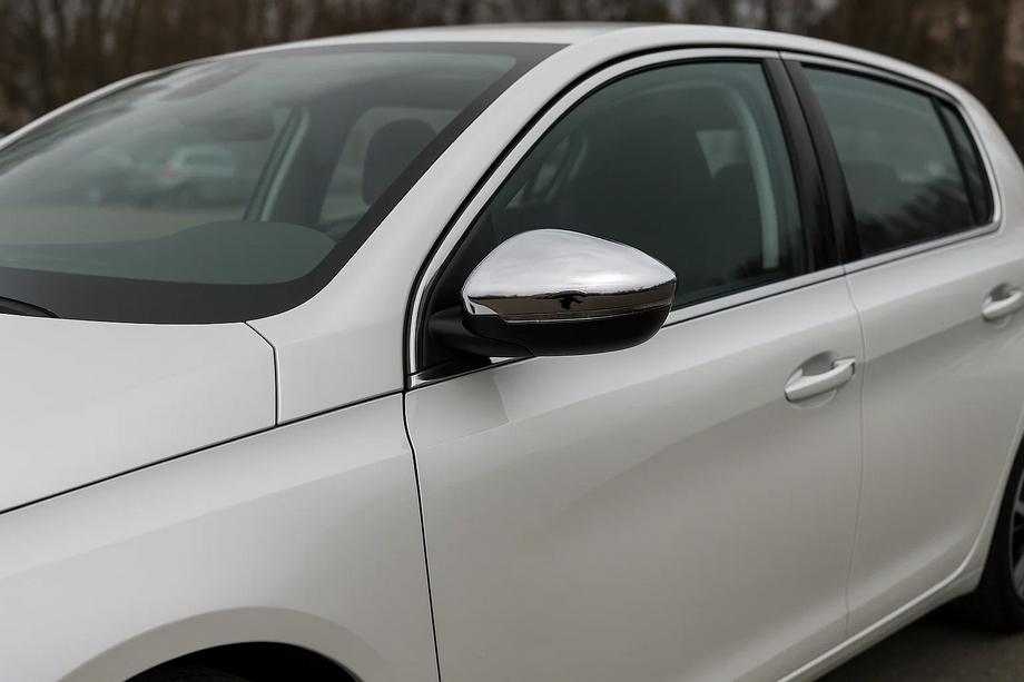 Peugeot 308 2014-2021 Nakładki na Lusterka (2 szt, Stal Nierdzewna) Image