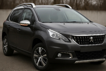 Peugeot 2008 2013-2019 Nakładki na Lusterka 2016-2019 (2 szt, Stal Nierdzewna) Carmos - Turecka Stal Nierdzewna zdjęcia 1