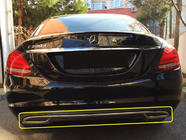Mercedes C-class W205 2014-2021 Nakładka na krawędź tylnego zderzaka V2 stal nierdzewna zdjęcia 1