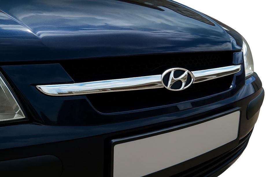 Hyundai Getz 2002- Chromowane nakładki na grill (2 szt., stal nierdzewna) Image