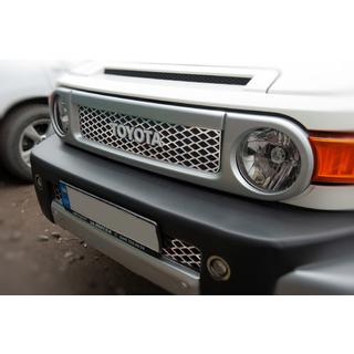 Nakładki chromowane na grill (stal nierdzewna) Toyota FJ Cruiser 2006-2022 zdjęcia 3