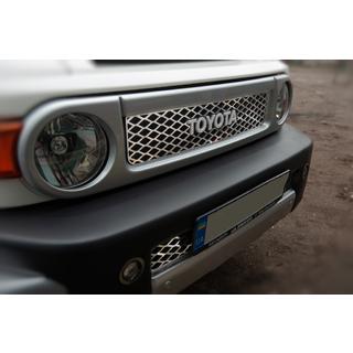 Nakładki chromowane na grill (stal nierdzewna) Toyota FJ Cruiser 2006-2022 zdjęcia 2