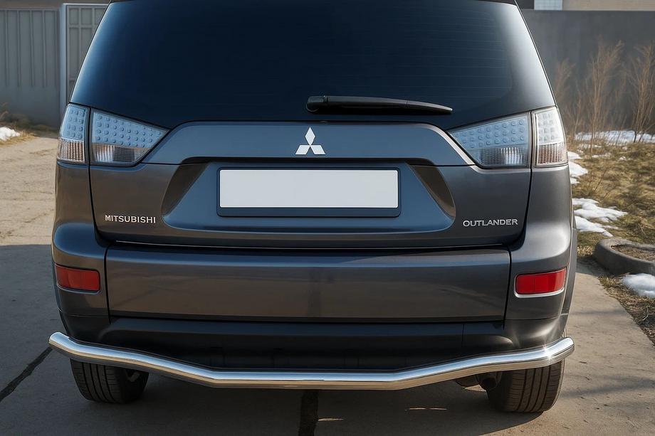 Mitsubishi Outlander 2006-2012 Tylny Ochraniacz D125201 (Stal Nierdzewna) Image