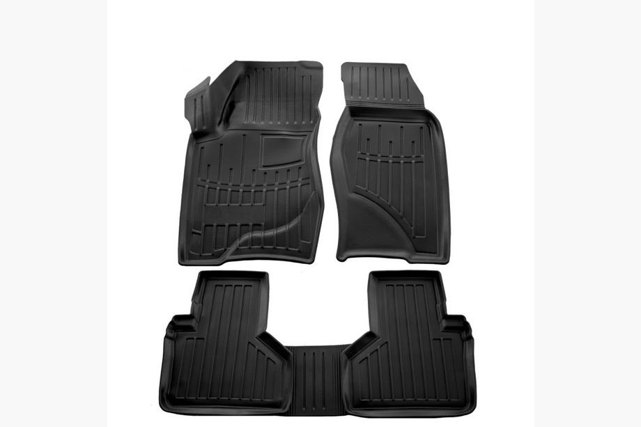 Chevrolet Niva 1998-2020 Dywaniki gumowe Stingray 3D (4 szt, poliuretan) Image