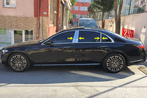 Mercedes S-class W223 2020- Nakładki na słupki ze stali nierdzewnej zdjęcia 1