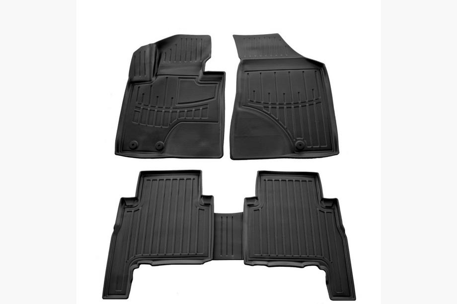 Kia Sorento II XM 2009-2014 Dywaniki gumowe Stingray 3D 2009-2012 (5 szt., poliuretan) Image